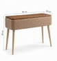Hanah Home Sole - Aparador Marrón con Tela Teddy